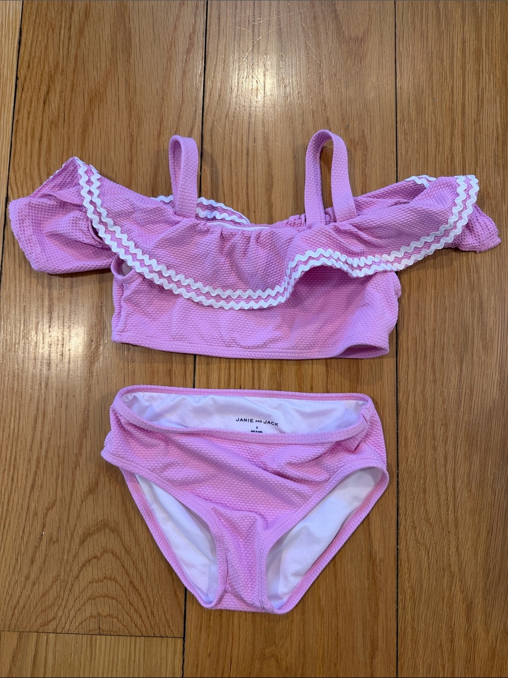 Janie and Jack Pink Ruffle Two-Piece Bathing Suit